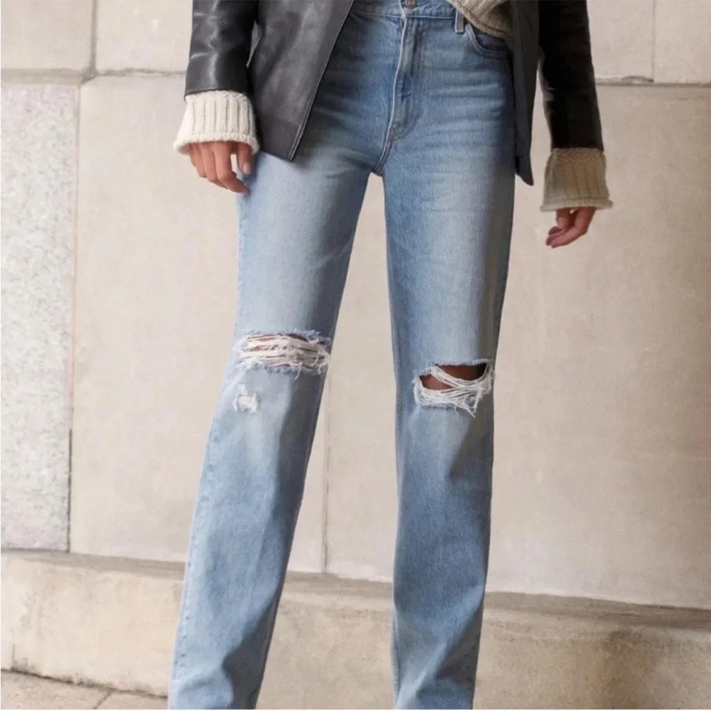 Reformation $178 Zoe High Rise Loose Jeans Size 26
